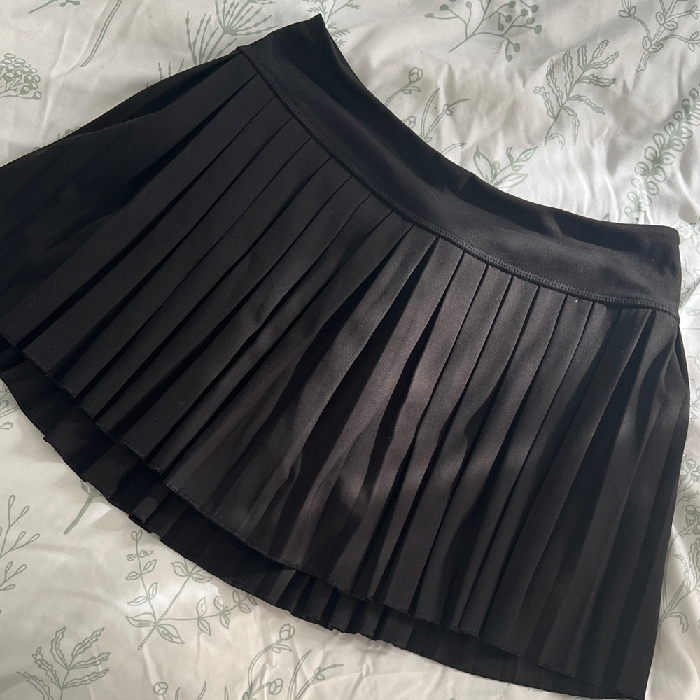 GARAGE Black Mini Pleated Skort